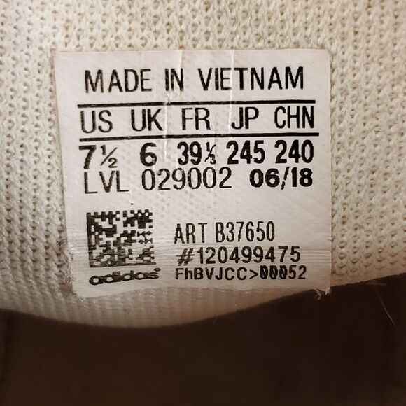 Adidas NMD R1 Athletic Lace Up Training Shoe Womens Size 7.5 B37650 White Gold - Picture 9 of 9